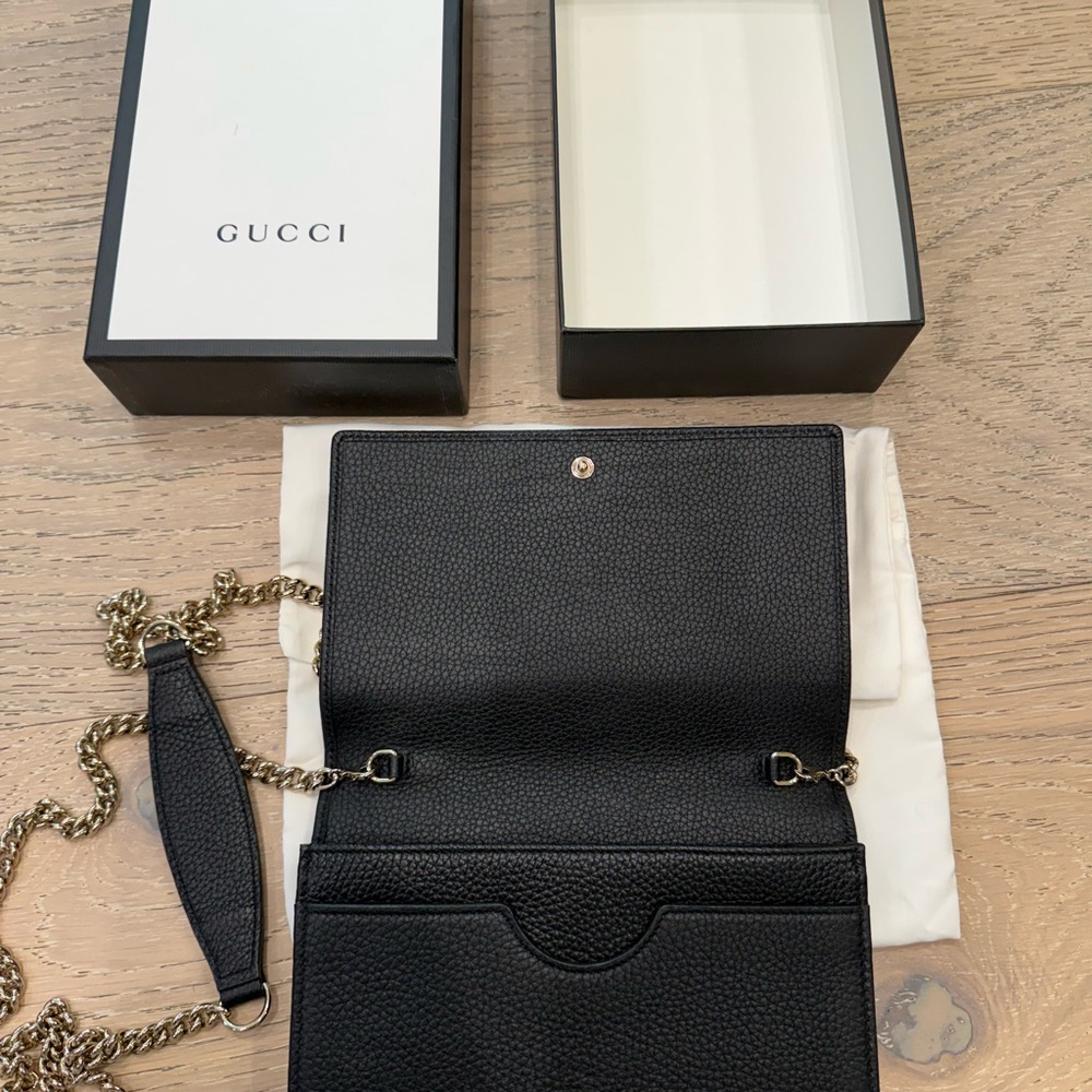 Gucci TIMELESS soho Black Leather Crossbody Bag - Picture 5 of 9
